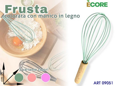 FRUSTA COLORATA MANICO LEGNO ASS CM 25