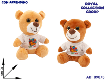 PL2970B 20 PELUCHE I LOVE ITALY  CM 20