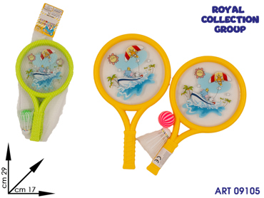 K2990009 RACCHETTE SPIAGGIA 2 ASS  CM 29X17