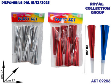 RF 1018 CONFEZIONE 6 TROMBETTE COL ASS CM 20