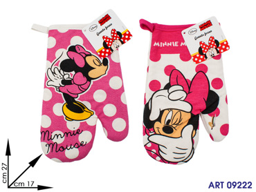 00429 CASALINGHI ST BL GUANTO PRESA MINNIE 2 ASS