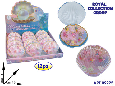A108-2A GIOIELLI IN CONCHIGLIA CM 13X11 DISPLAY 12 PZ