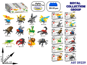 1004A BUILDING INSETTI 12 ASS CM 12X7 DISPLAY 12 PZ