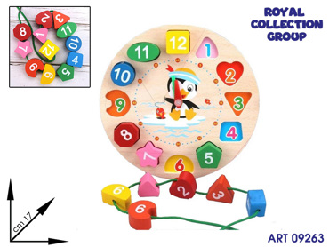 K3003112 GIOCO EDUCATIVO OROLOGIO CM 17