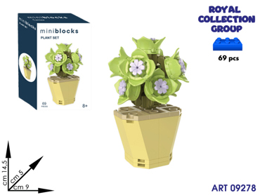 K3110564  SKB27101 BUILDING PLANTE SET 69 PCS CM 14.5 X 9