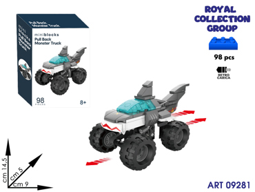 K3110536  SKB6015 BUILDING MONSTER TRUCK  CM 14.5 X 9