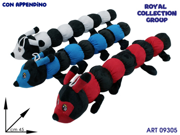 PL3008 2 MILLEPIEDI PELUCHE 3 ASS  CM 45