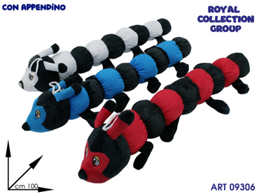 PL3008 3 MILLEPIEDI PELUCHE 3 ASS  CM 100