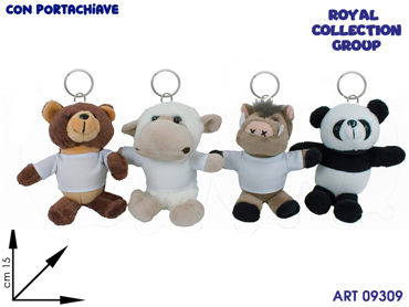 PL3010wS PELUCHE T-SHIRT PERSONALIZZABILE  C/PCHIAVE CM 15