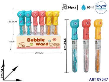 310 BOLLE DI SAPONE 65ml COL ASS CM 24 DISPLAY 24 PZ