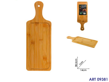 33261 TAGLIERE IN BAMBU' CON MANICO CM 39X14X1