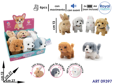 939-01Z ANIMALI PAMPER PET SUONO/MOVIM CM 16  DISPLAY 6 PZ