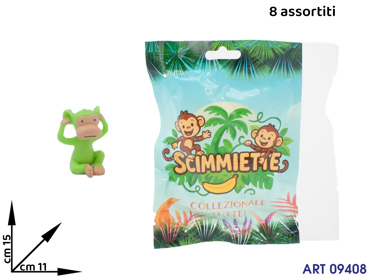 VFBU0223 SCIMMIETTE 7 MOD ASS IN BUSTA 6 ASS  CM 15X11