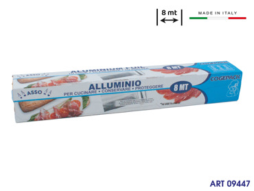 08MT FOIL ALLUMINIO 8 METRI ASS