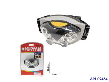 22768 LAMPADA DA TESTA A 6 LED CM 17.5X12