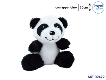 PL2928B 2 PANDA PELUCHE C/APPENDINO CM 20