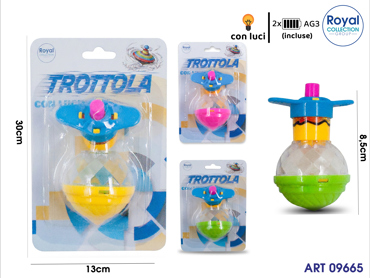 3216050-1699A-3 BLISTER TROTTOLA C/LUCI ASS CM 15X10