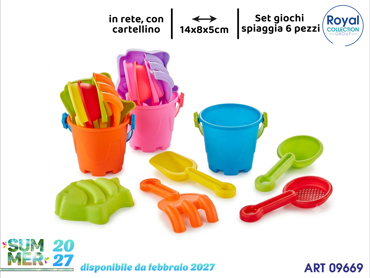 JX05 SECCHIELLO SPIAGGIA C/ACCESS 6 PZ CM 14X8