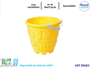 C522 SECCHIELLO SPIAGGIA COL ASS CM 19X17.5