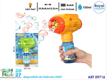 609-33 SPARA BOLLE BATTERIA C/LUCE