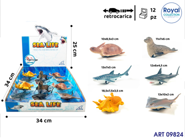 3220898 ZYX-239 GIOCO SEA LIFE RETROCARICA CM 9 DISPLAY 12PZ