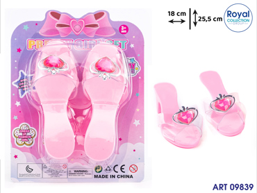 987067 830 CIABATTINE CUORE PRINCESS CM 25.5X19.5