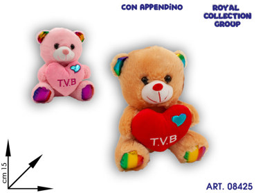 PL2925 1 ORSO PELUCHE TVB 2 COL  CM 15