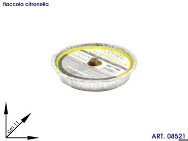 AF190OC  FIACCOLA IN ALLUMINIO CITRONELLA CM11X2