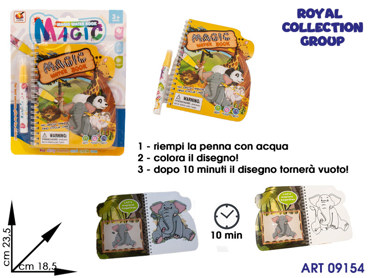 K3600191 BLISTER ALBUM MAGIC WATER ZOO CM 23.5X18.5