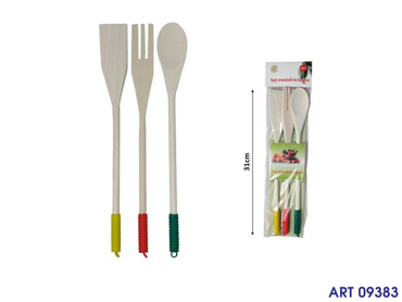 10979 SET MESTOLI IN LEGNO 3 PZ CM 37