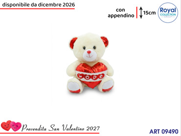 PL3046 1 ORSO PELUCHE LOVE  CM 15
