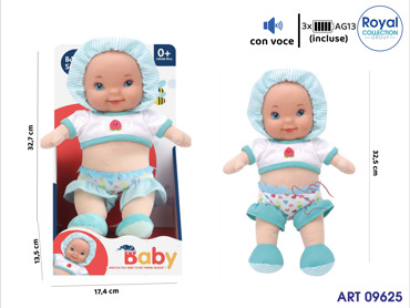 1830-1 BAMBOLOTTO MASCH  BABY  DOLL C/VOCE CM 31